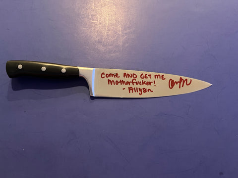 Andi Matichak signed Knife Halloween Kills Michael Myers - Beckett COA
