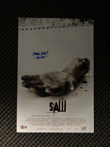Tobin Bell signed 12"x18" Saw poster - Beckett COA