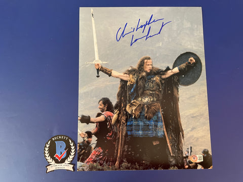 Christopher Lambert signed 11"x14" Highlander Photo - Beckett COA