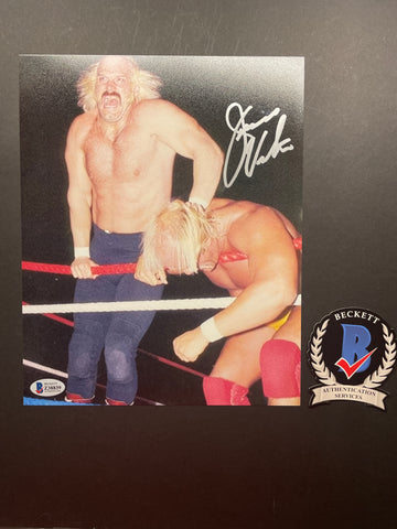 Jesse Ventura signed 8"x10" WWE photo - Beckett COA