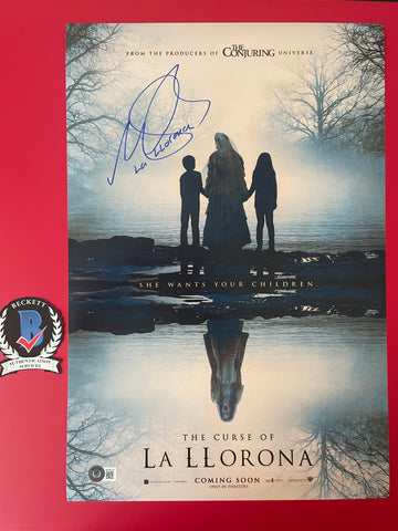 Marisol Ramirez signed 12"x18" The Curse of La Llorona poster - Beckett COA