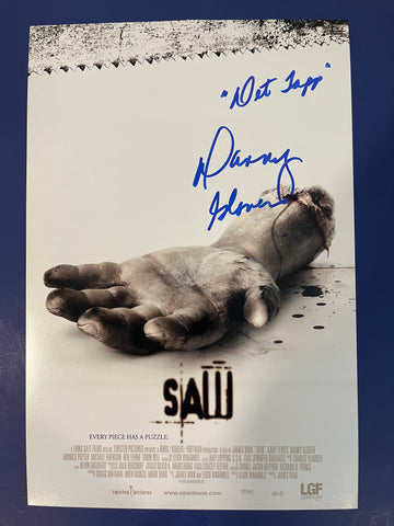Danny Glover signed 12"x18" Saw Jigsaw poster - Beckett COA