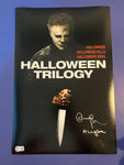 Andi Matichak signed 12"x18" Halloween Trilogy poster - Beckett COA