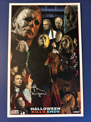 Andi Matichak signed 11"x17" Halloween Trilogy poster - Beckett COA
