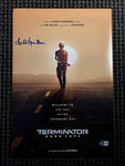 Linda Hamilton signed 12"x18" Terminator Dark Fate poster - Beckett COA