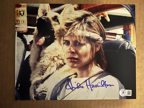 Linda Hamilton signed 8"x10" Terminator photo - Beckett COA