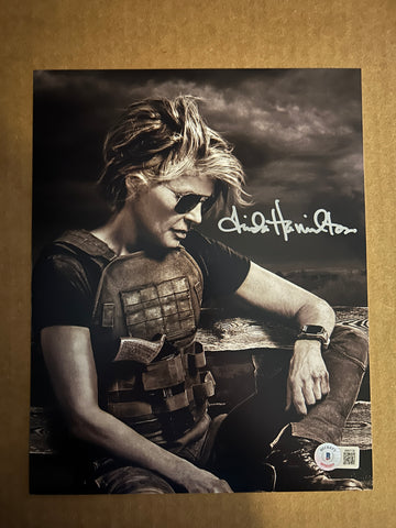 Linda Hamilton signed 8"x10" Terminator photo - Beckett COA