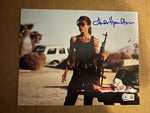 Linda Hamilton signed 8"x10" Terminator photo - Beckett COA