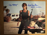 Linda Hamilton signed 11"x14" Terminator photo - Beckett COA