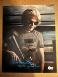 Linda Hamilton signed 11"x14" Terminator photo - Beckett COA