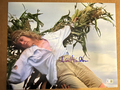 Linda Hamilton signed 11"x14" Children of the Corn photo - Beckett COA