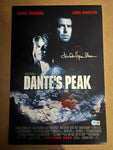 Linda Hamilton signed 12"x18" Dante's Peak poster - Beckett COA