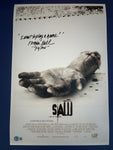 Tobin Bell signed 12"x18" Saw poster - Beckett COA