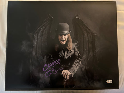 Ozzy Osbourne signed 16"x20" Photo - Beckett COA