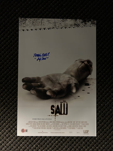 Tobin Bell signed 11"x17" Saw poster - Beckett COA