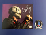 Corey Taylor signed 8”x10” Slipknot photo NEW MASK - Beckett COA