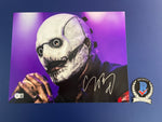 Corey Taylor signed 11”x14” Slipknot photo NEW MASK - Beckett COA