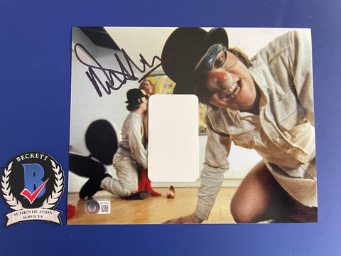 Malcolm McDowell signed 8"x10" Clockwork Orange Photo - Beckett COA