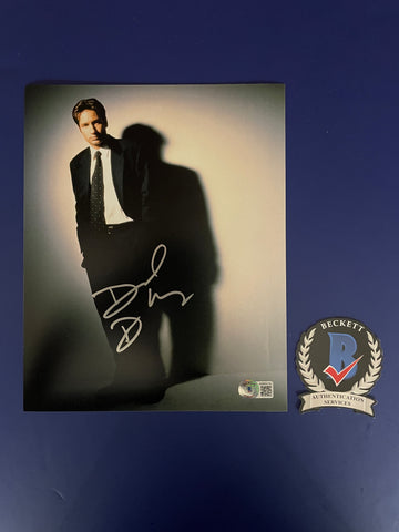 David Duchovny signed 8"x10" X Files Fox Mulder photo - Beckett COA