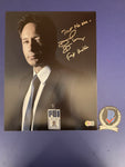 David Duchovny signed 11"x14" X Files Mulder photo - Beckett COA