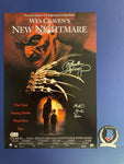Heather Langenkamp Miko Hughes signed 12"x18" New Nightmare Elm Street poster - Beckett COA