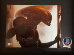 Tom Woodruff Jr signed 11"x14" Alien vs Predator Photo - Beckett COA