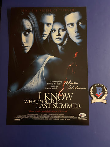 Muse Watson signed 12"x18" I Know What You Did Last Summer poster - Beckett COA