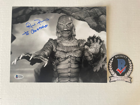 Ricou Browning signed 8"x10" Creature from the Black Lagoon photo - Beckett COA