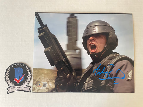 Michael Ironside signed 11"x14" Starship Troopers photo - Beckett COA
