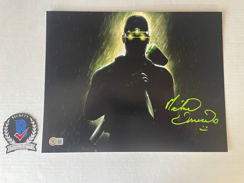 Michael Ironside signed 11"x14" Splinter Cell photo - Beckett COA