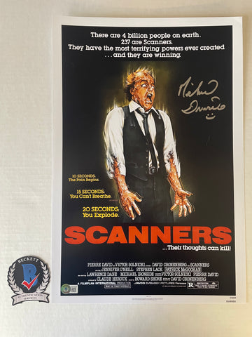 Michael Ironside signed 12"x18" Scanners poster - Beckett COA
