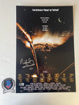 Michael Ironside signed 12"x18" Starship Troopers poster - Beckett COA