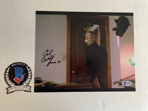 Ted White signed 8"x10" Jason Voorhees Friday the 13th Part 4 Photo - Beckett COA