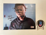 Dick Warlock signed 8"x10" Halloween 2 Michael Myers photo - Beckett COA