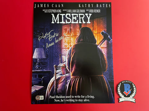 Kathy Bates signed 11"x14" Misery artwork - Beckett COA