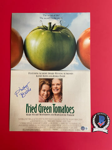 Kathy Bates signed 12"x18" Fried Green Tomatoes poster - Beckett COA