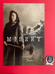 Kathy Bates signed 12"x18" Misery poster - Beckett COA