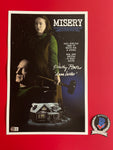 Kathy Bates signed 11"x17" Misery custom poster - Beckett COA