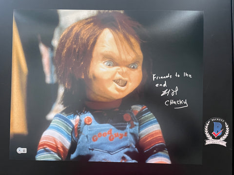 Brad Dourif signed 16"x20" Chucky Child's Play photo - Beckett COA