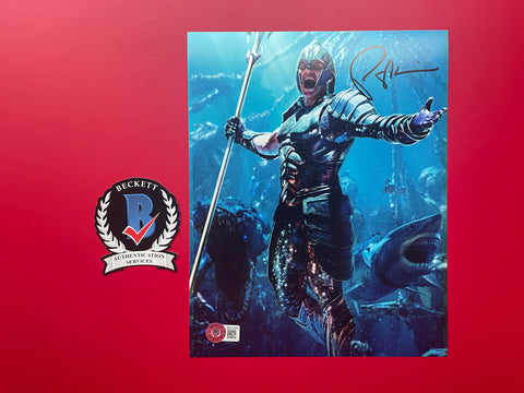 Patrick Wilson signed 8"x10" King Orm Aquaman photo - Beckett COA