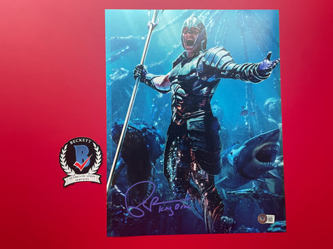 Patrick Wilson signed 11"x14" King Orm Aquaman photo - Beckett COA