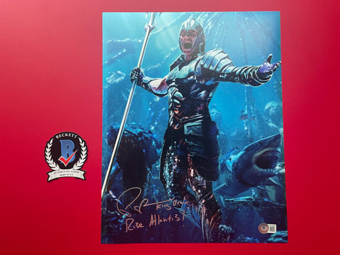 Patrick Wilson signed 11"x14" King Orm Aquaman photo - Beckett COA