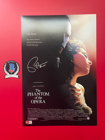 Patrick Wilson signed 12"x18" Phantom of the Opera poster - Beckett COA
