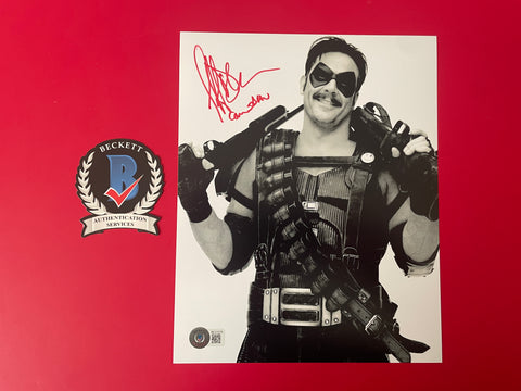 Jeffrey Dean Morgan signed 8"x10" The Comedian Watchmen photo - Beckett COA