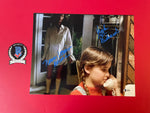 Nancy Loomis Kyle Richards signed 11"x14" Halloween Michael Myers photo - Beckett COA