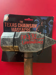 RARE Mark Burnham signed discountinued TOTS Texas Chainsaw Leatherface hammer - Beckett COA