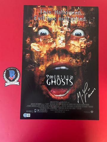 Matthew Lillard signed 12"x18" 13 Ghosts poster - Beckett COA