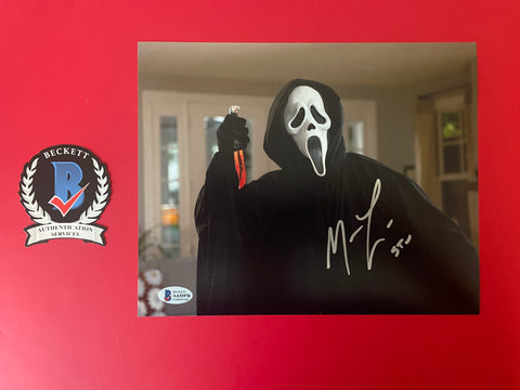 Matthew Lillard signed 8"x10" Ghostface Scream photo - Beckett COA