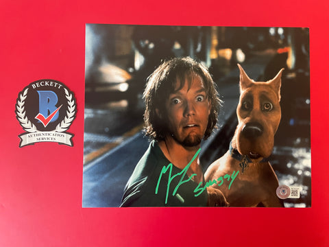 Matthew Lillard signed 8"x10" Shaggy Scooby Doo photo - Beckett COA