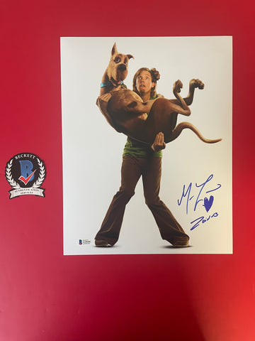 Matthew Lillard signed 11"x14" Shaggy Scooby Doo photo - Beckett COA